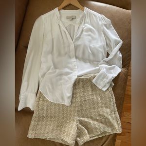Loft long-sleeve white tunic